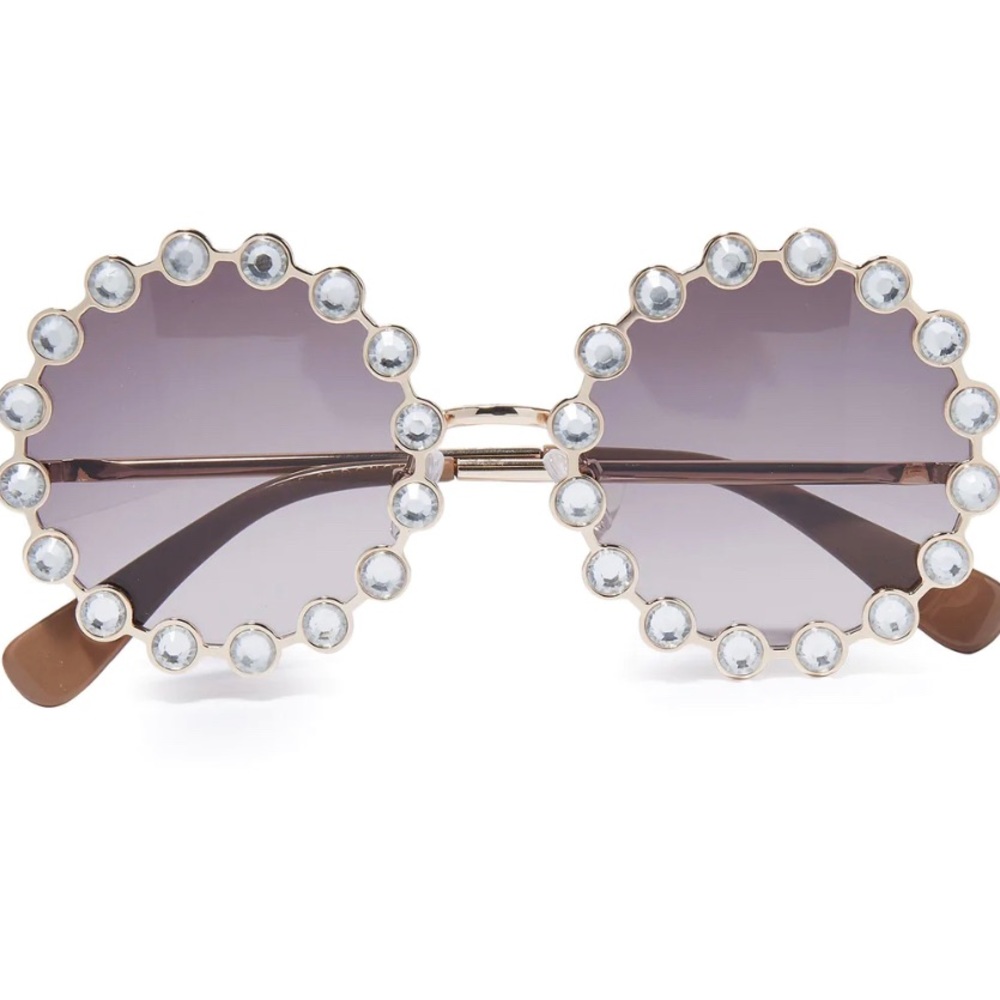Lele Sadoughi Crystal Elton sunglasses